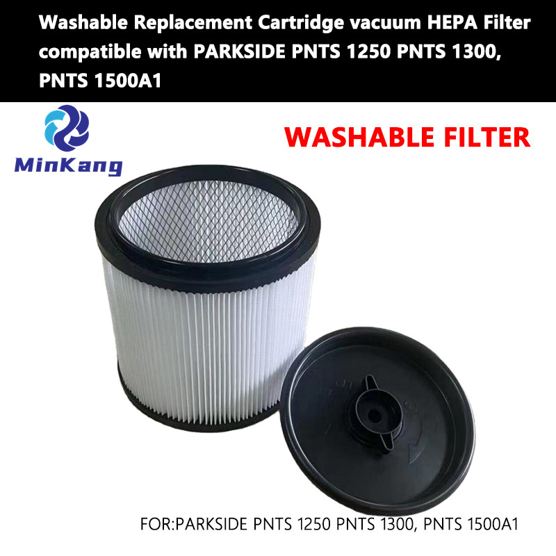 Washable Replacement Cartridge vacuum HEPA Filter for PARKSIDE 