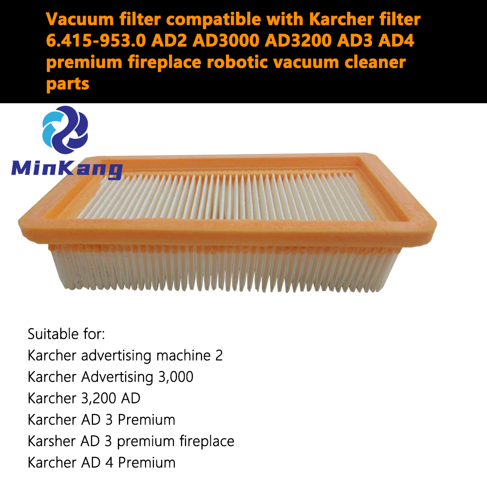 Vacuum filter for Karcher filter 6.415-953.0 vacuum cleaner 