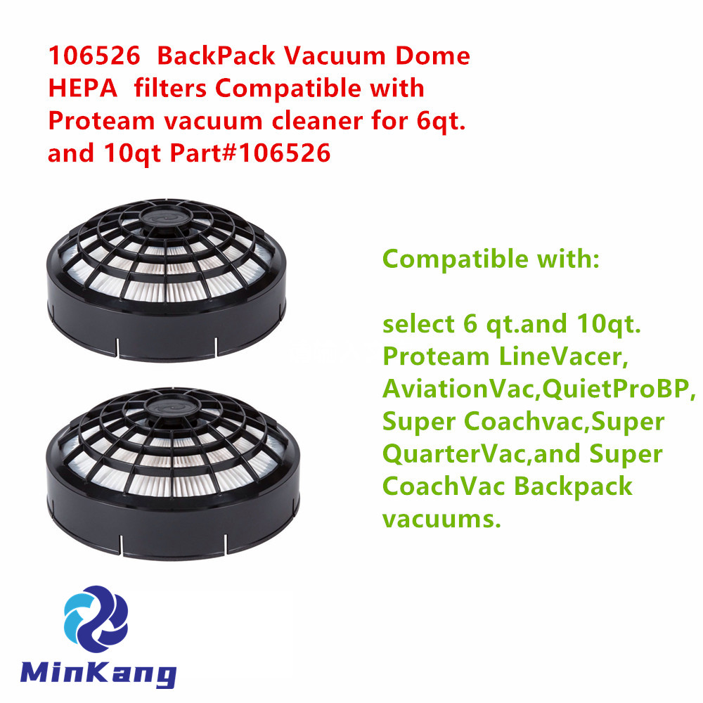 106526 BackPack Dome HEPA filter for Proteam vacuum cleaner for 6qt.and 10qt Part#106526