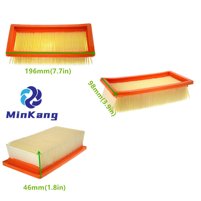  Dust Hepa Filter 6.414-971.0 for Karcher WD7.000,700P,800 Wet /Dry Yellow Vacuum Cleaner Parts