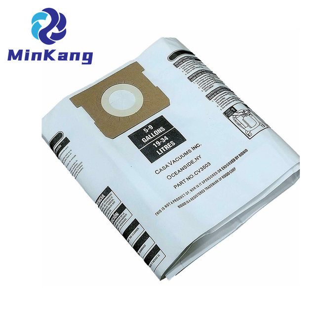 Factory Vacuum Cleaner Dust Bag for Ridgid 5-9 Gallon Vacuum Cleaner Spare Parts Paper Filter Dust Bag Accessory