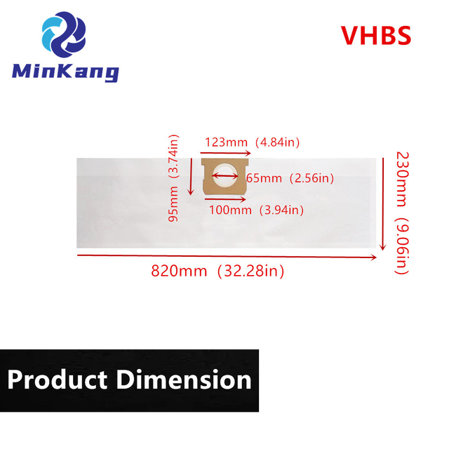 VHBS HIGH EFFICIENCY dust Filter Bags for Vacmaster VJ507 VAC 5 GALLON vacuum cleaner VJC507P, VJC607PF most Shop-Vac Wet/Dry Vacuum Cleaners (5 to 6 gallon)