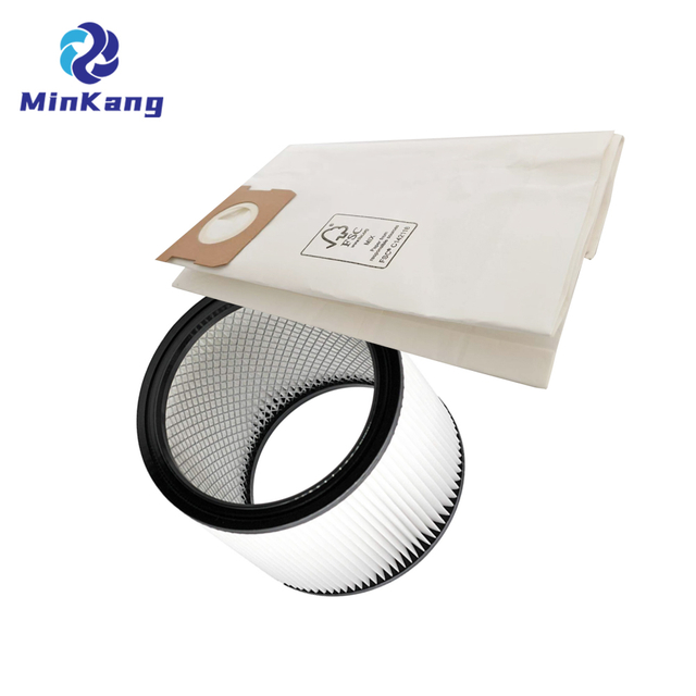 19-3100 Disposable Bag and 08-2566B cartridge replacement filter For Hyper Tough AT18419P-5A AT18419-5B 5 Gallon Wet/Dry Vacuums 