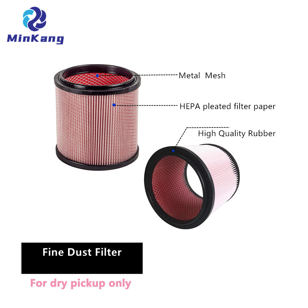 054-0255-6 Cartridge vacuum HEPA Fine Dust Filter for MAXIMUM most 6 gallon and larger wet/dry vacuum cleaner parts