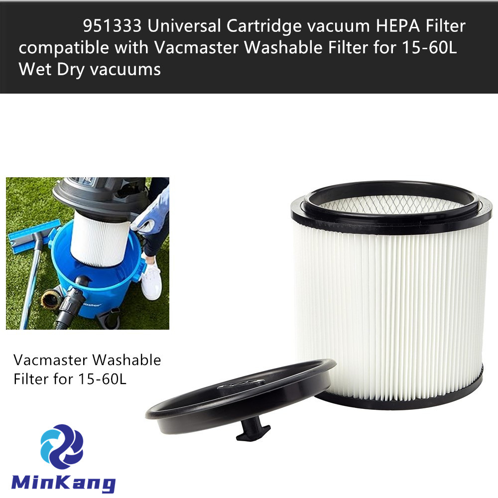 951333 Universal Cartridge vacuum HEPA Filter for Vacmaster Washable Filter for 15-60L Wet Dry vacuums