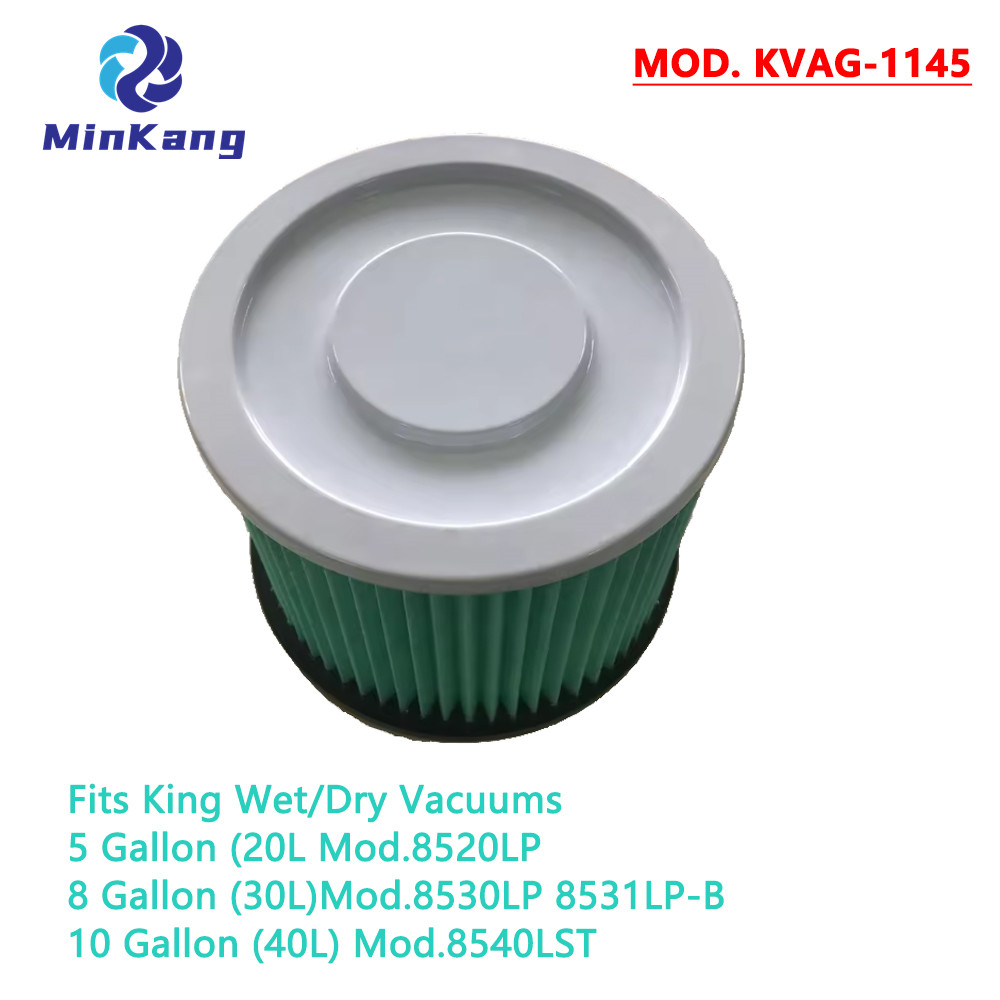 Reusable MOD. KVAG-1145 HEPA CARTRIDGE FILTER for King wet or dry pickup 5-10 Gallons vacuum cleaner parts