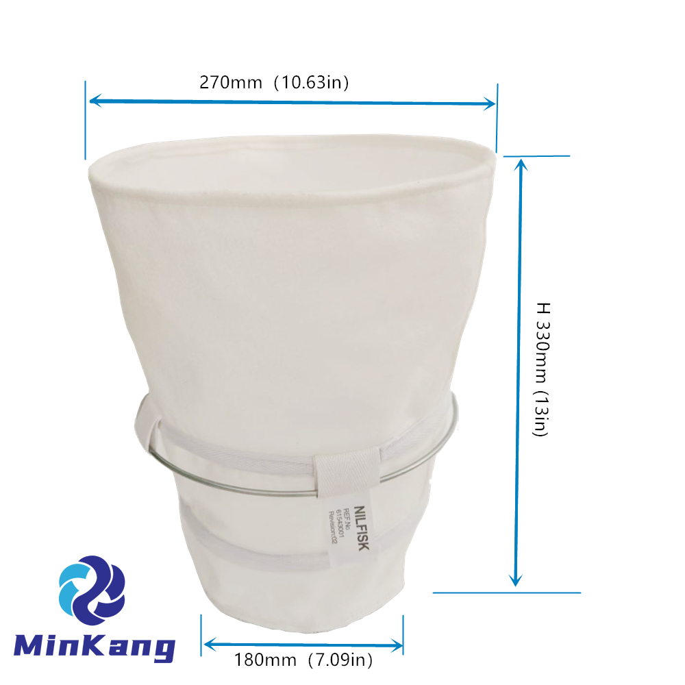  61543000/61543001 MAIN Dust Filter COTTON Bag for NILFISK GM80C For 80 Series vacuum cleaner 