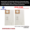 Hyper Tough 5 Gallon Wet/Dry Vac hepa filter replacement- High Efficiency vacuum filter Disposable Bag