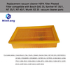 Replacement vacuum cleaner HEPA Filter Pleated Filter for Bosch GAS 35, Karcher NT 30/1, NT 35/1, NT 40/1, Wurth ISS 35