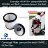 Cartridge HEPA Filter for EINHELL wet & dry vacuum cleaners the dust class L vacuum parts