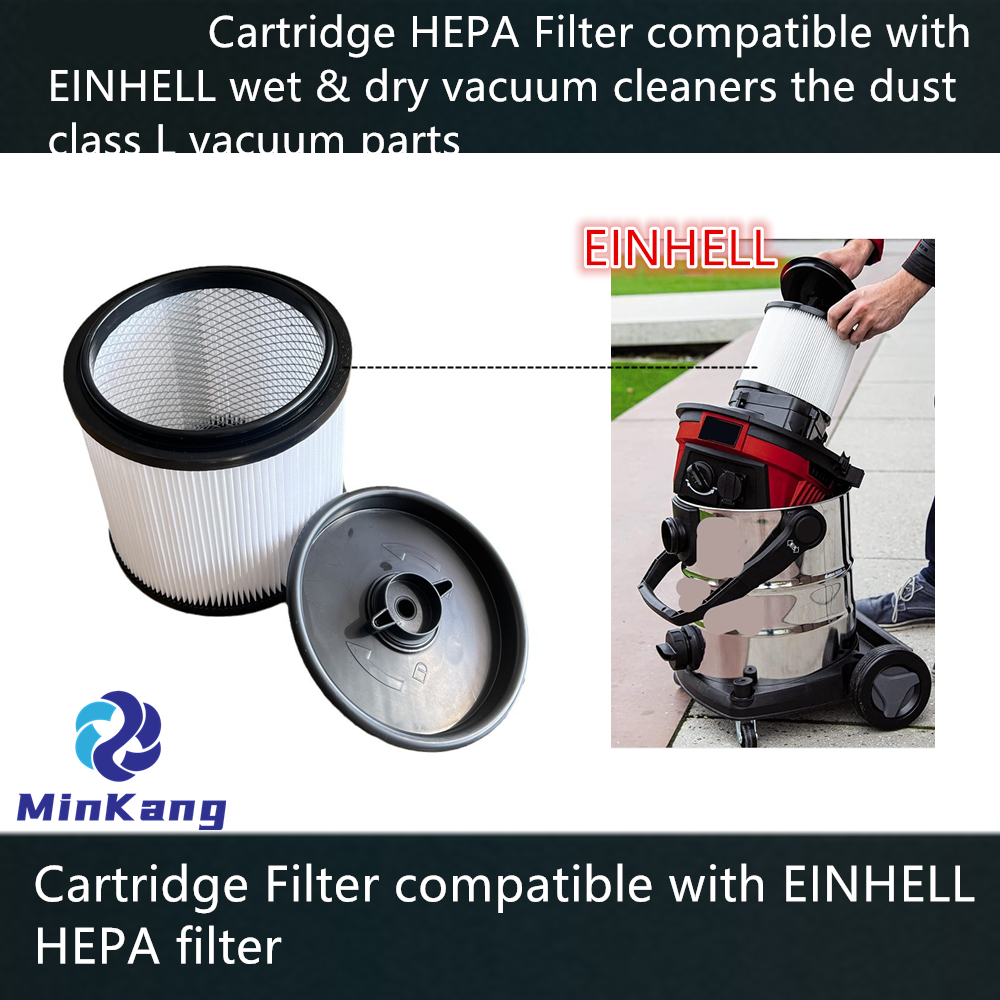 Cartridge HEPA Filter for EINHELL wet & dry vacuum cleaners the dust class L vacuum parts