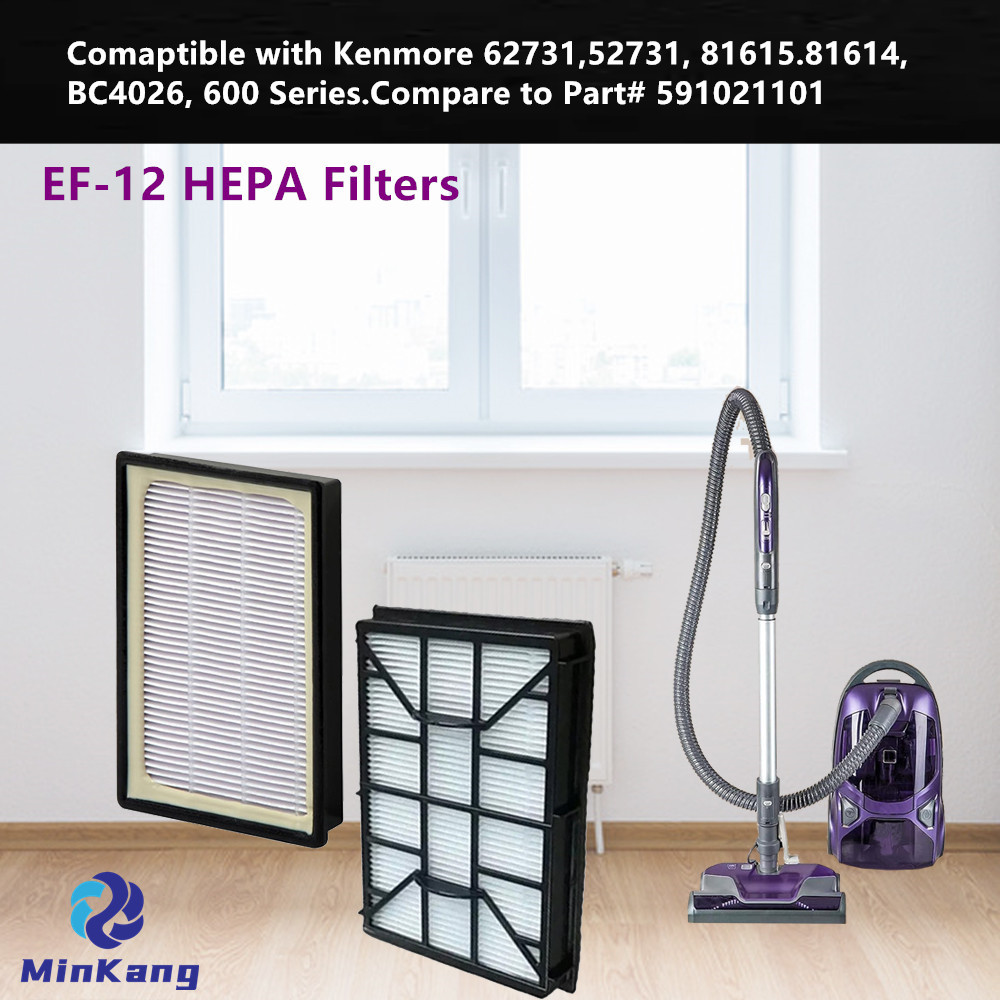 EF-12 HEPA Filter Replacement for Kenmore 62731, 52731, 81615, 81614, BC4026 Canister Vacuum Cleaners, Part #591021101 vacuum cleaner parts