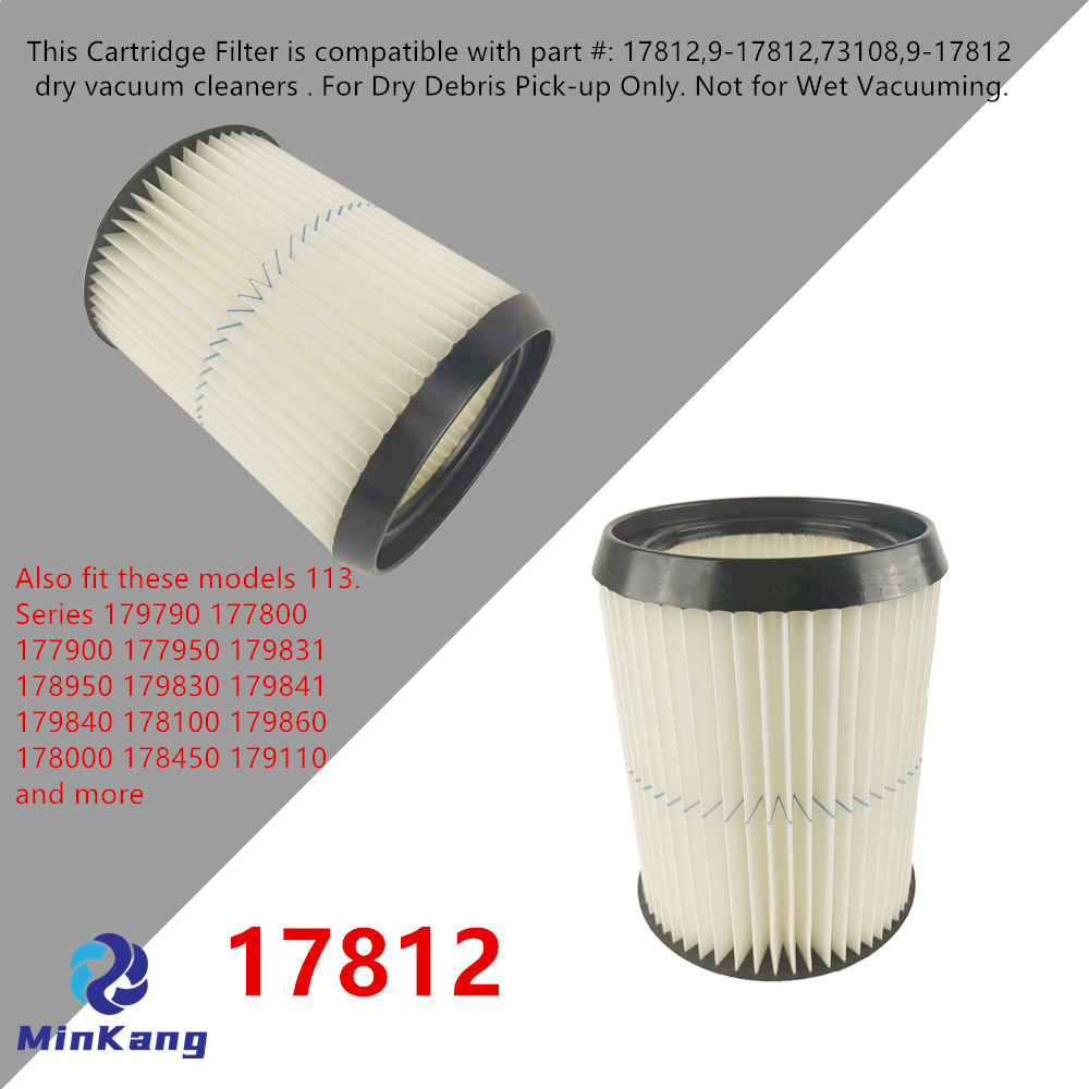 17812 Replacement Blue Stripe Cartridge vacuum HEPA Filter for Craftsman Dry Shop vacs Before 1988 vacuum cleaner parts