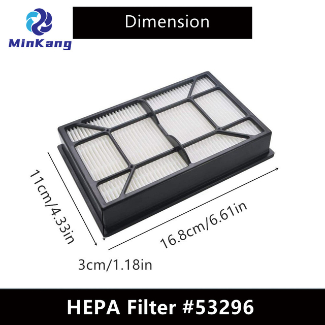 EF-9 #53296 HEPA Media Exhaust HEPA filter for the Titan T8000 canister vacuum cleaner part 591002114