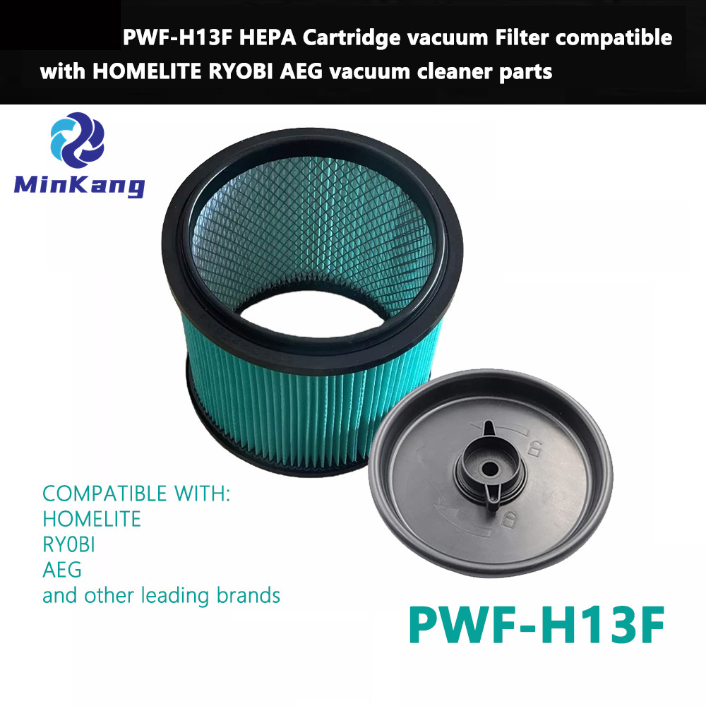 Green PWF-H13F HEPA Cartridge vacuum Filter for POWER FIT HOMELITE RYOBI AEG vacuum 