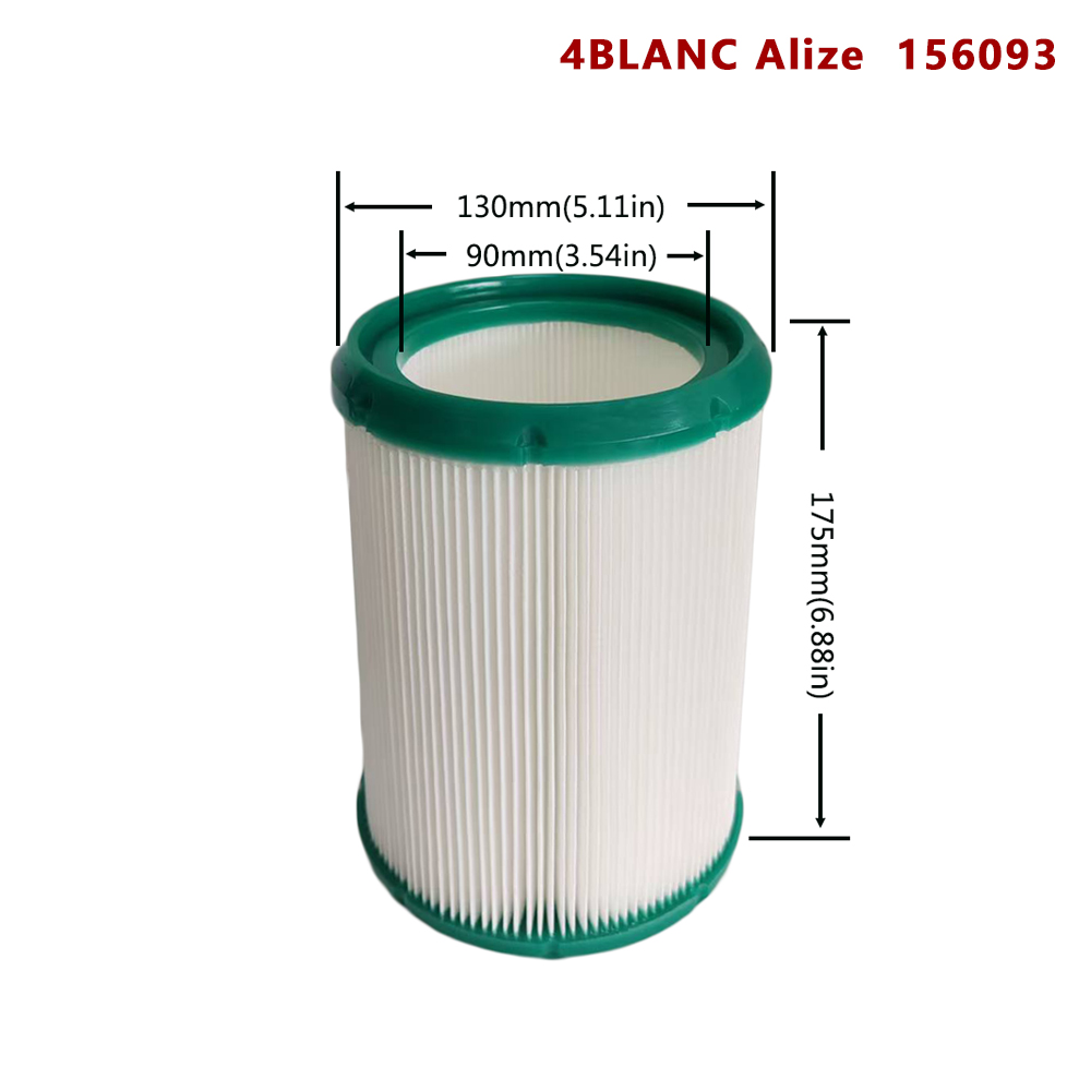 156093 washable 4BLANC Alize and other nail polish remover vacuum cleaner filter compatible with 4BLANC Alize, as well as Fixiton M1 and M2 models of range hoods.