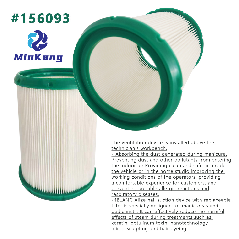 156093 washable 4BLANC Alize vacuum cleaner filter for 4BLANC Alize, as well as Fixiton M1 and M2 models of range hoods.