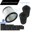 Set 08 2566B Repalcement Filter and 90585 Foam Wet Filters replacement for Stanley 5-18 Gallon Wet/Dry Vacuum cleaner parts