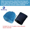  VRC2 vacuum cleaner cloth filter dust bag and VFF21 foam filter for Vacmaster AA255 AA255W 1.5 to 3.2 gallon wet/dry vacuum