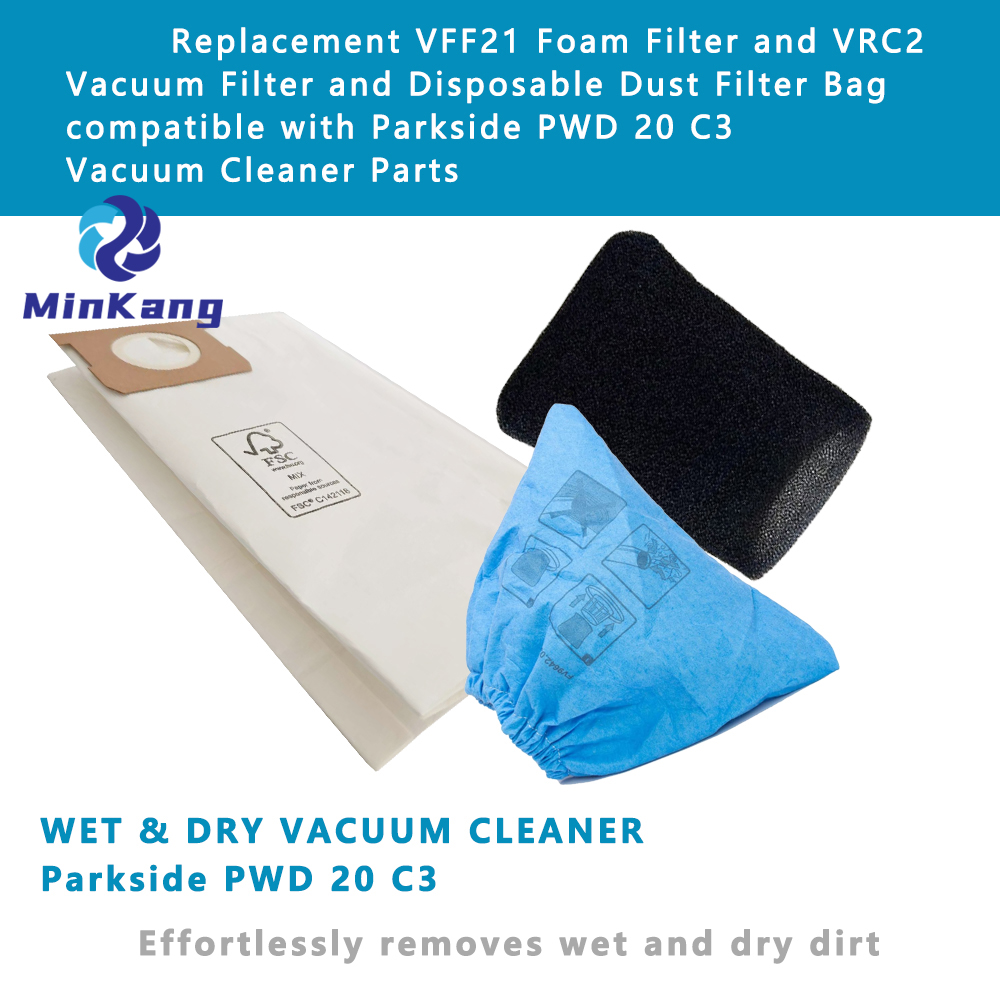 WET & DRY VACUUM CLEANER replacement filter for Parkside PWD 20 C3 cleaning vacuum filter