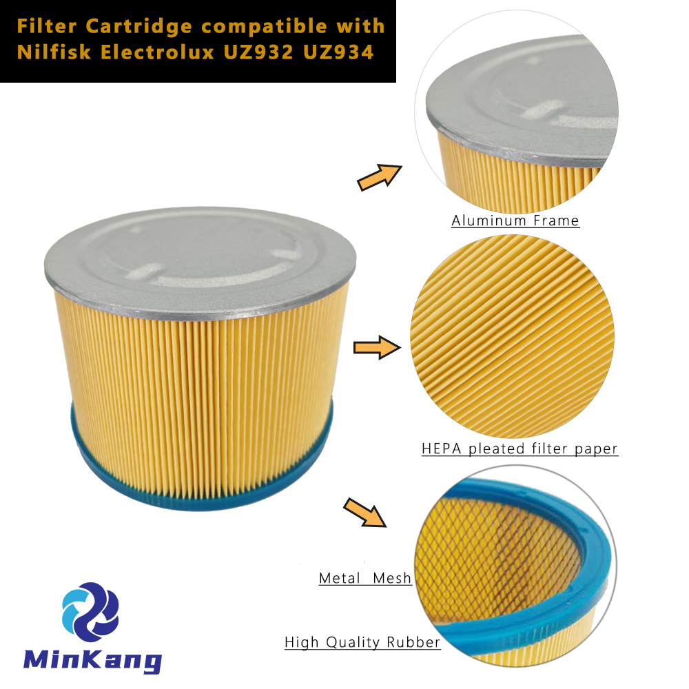 Cartridge vacuum HEPA Filter for Nilfisk Cubic GM130 GM110 Electrolux UZ932 UZ934 Vacuum Cleaner Accessories 