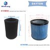 Cartridge vacuum HEPA wet foam Sleeve filter replacement for Dayton cleaning vacuum cleaner filter in china
