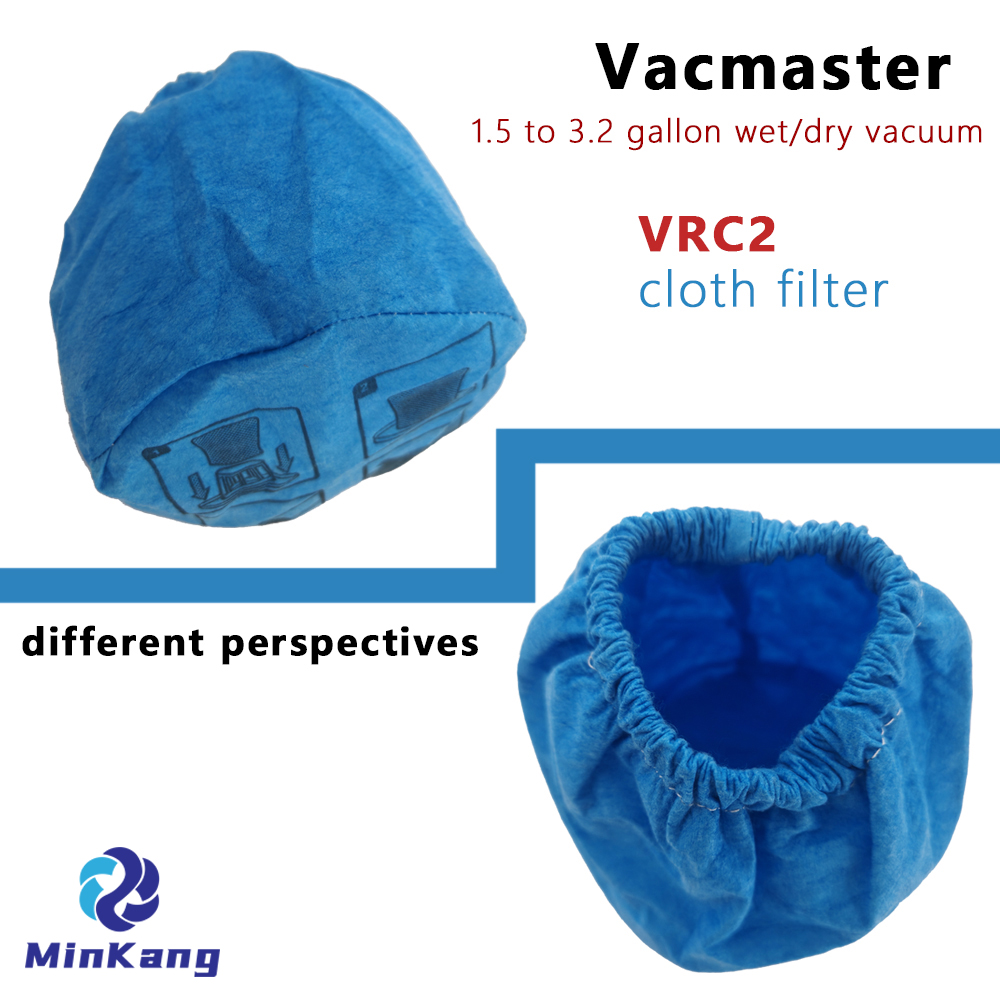  VRC2 vacuum cleaner cloth filter dust bag and VFF21 foam filter for Vacmaster AA255 AA255W 1.5 to 3.2 gallon wet/dry vacuum