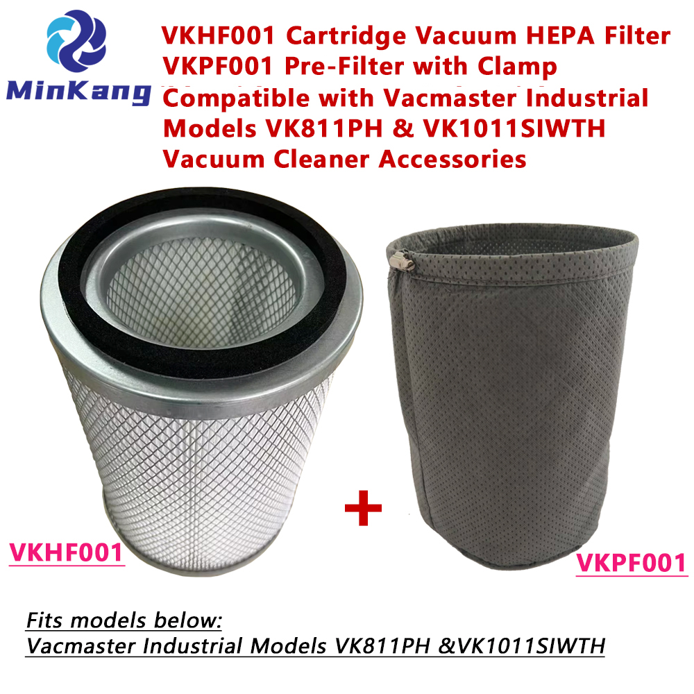 Cartridge Vacuum HEPA Pre-Filter with Clamp for Vacmaster Industrial VK811PH & VK1011SIWTH cleaning vacuum filter