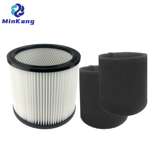 Set 08 2566B Repalcement Filter and 90585 Foam Wet Filters replacement for Stanley 5-18 Gallon Wet/Dry Vacuum cleaner parts