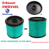 EVAC001 HEPA CARTRIDGE FILTER With clamp lid and steel inner grid For Erbauer EWDV40L Vacuum Cleaner Accessories 
