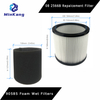 Set 08 2566B Repalcement Filter and 90585 Foam Wet Filters replacement for Stanley 5-18 Gallon Wet/Dry Vacuum cleaner parts