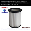 VWCF WASHABLE CARTRIDGE vacuum HEPA FILTER for Vacmaster MODEL VWM510 WallMount WET DRY vacuums