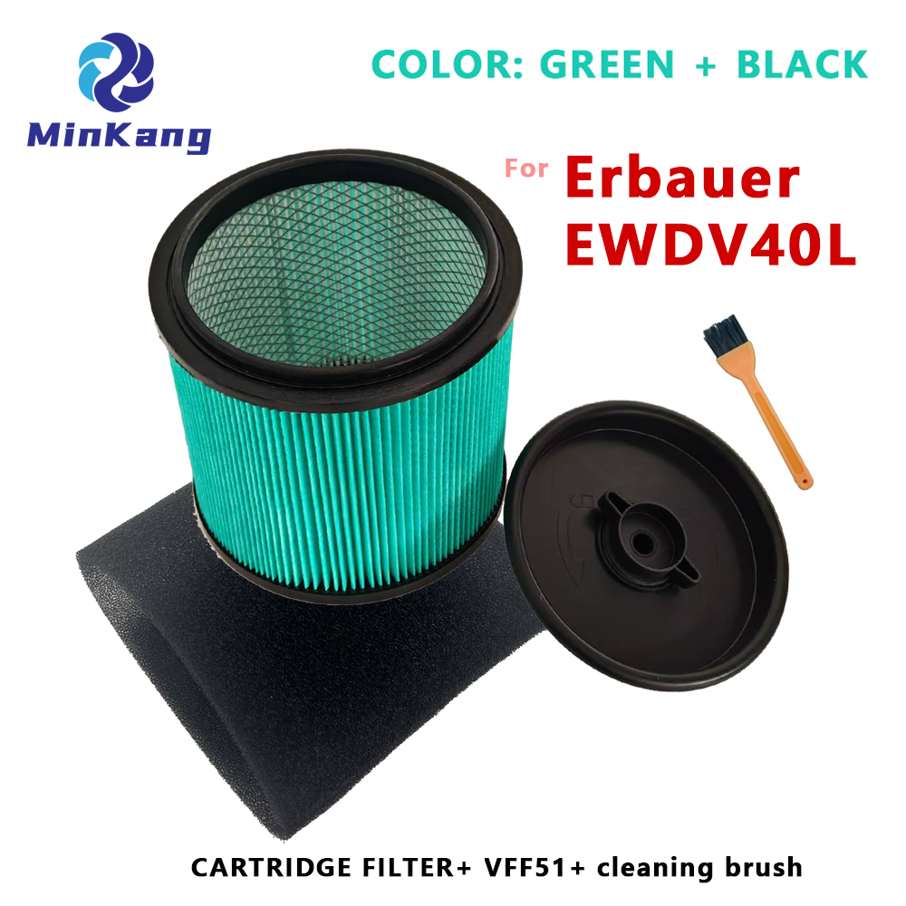EVAC001 HEPA CARTRIDGE FILTER With clamp lid and steel inner grid For Erbauer EWDV40L Vacuum Cleaner Accessories 