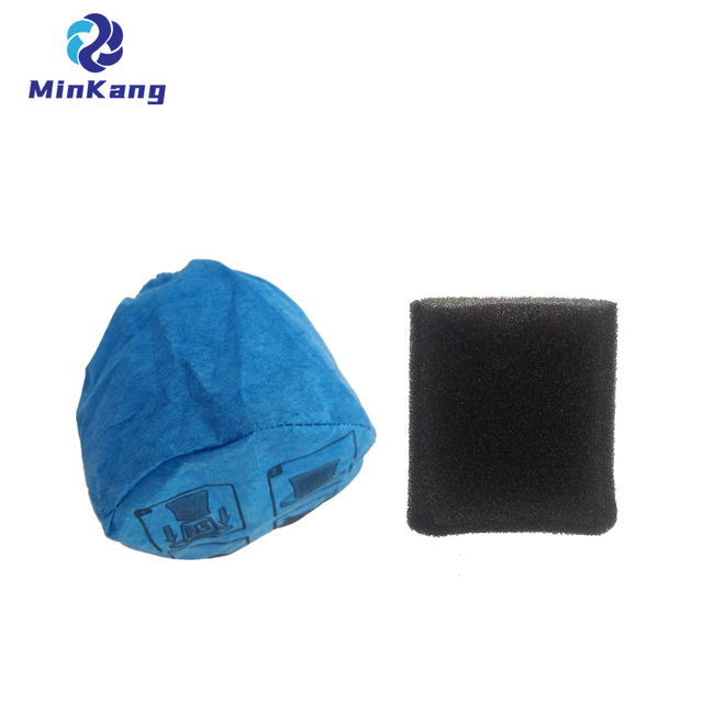  VRC2 vacuum cleaner cloth filter dust bag and VFF21 foam filter for Vacmaster AA255 AA255W 1.5 to 3.2 gallon wet/dry vacuum