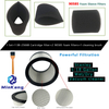 Set 08 2566B Repalcement Filter and 90585 Foam Wet Filters replacement for Stanley 5-18 Gallon Wet/Dry Vacuum cleaner parts