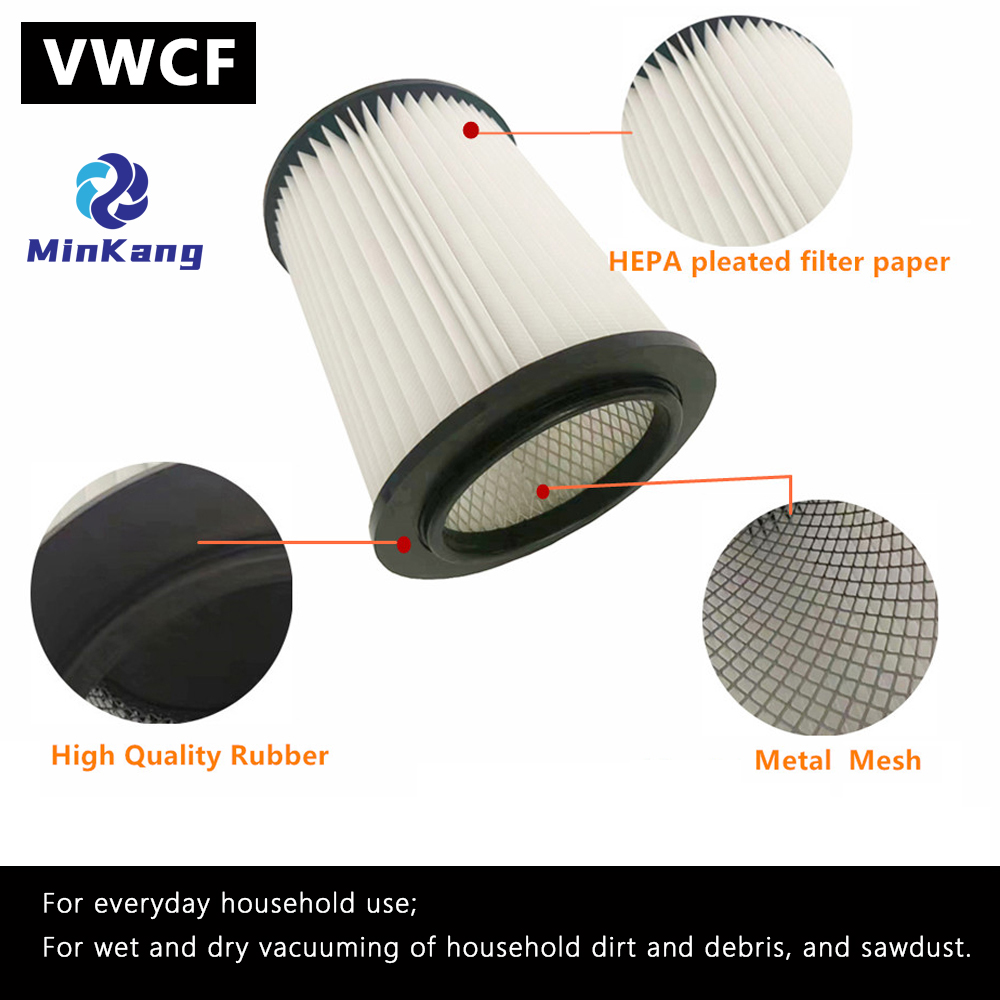 VWCF WASHABLE CARTRIDGE vacuum HEPA FILTER for Vacmaster MODEL VWM510 WallMount WET DRY vacuums