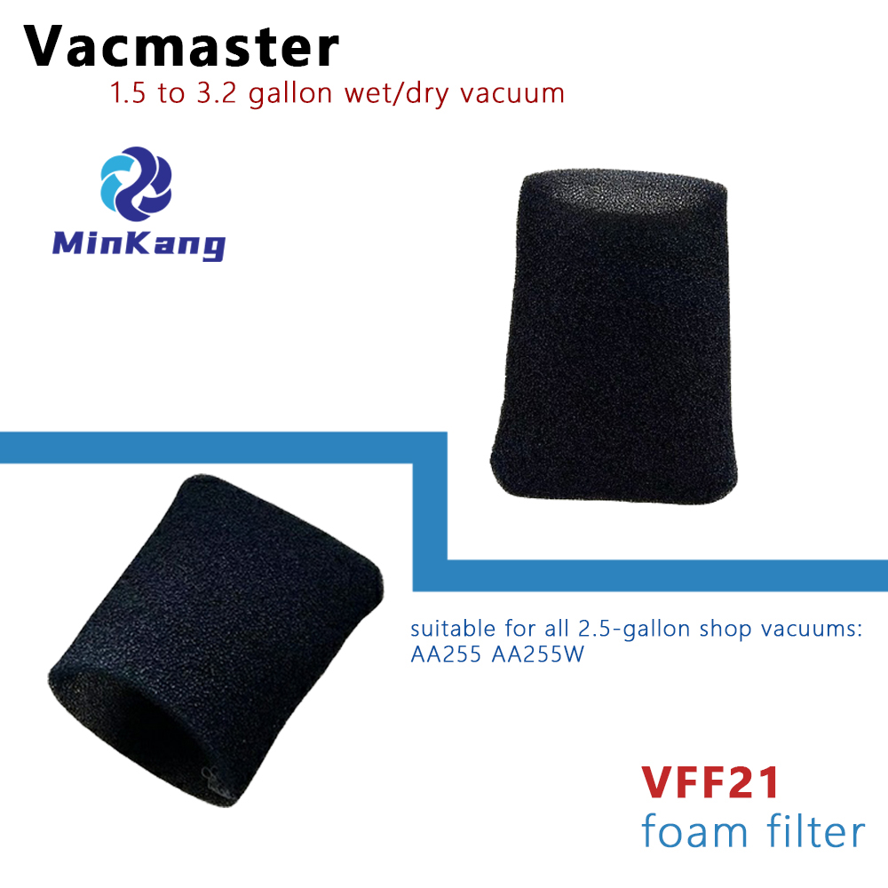  VRC2 vacuum cleaner cloth filter dust bag and VFF21 foam filter for Vacmaster AA255 AA255W 1.5 to 3.2 gallon wet/dry vacuum