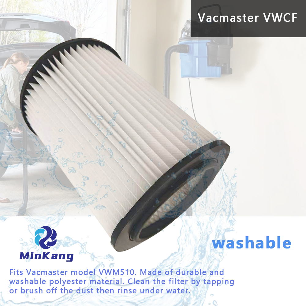 VWCF WASHABLE CARTRIDGE vacuum HEPA FILTER for Vacmaster MODEL VWM510 WallMount WET DRY vacuums